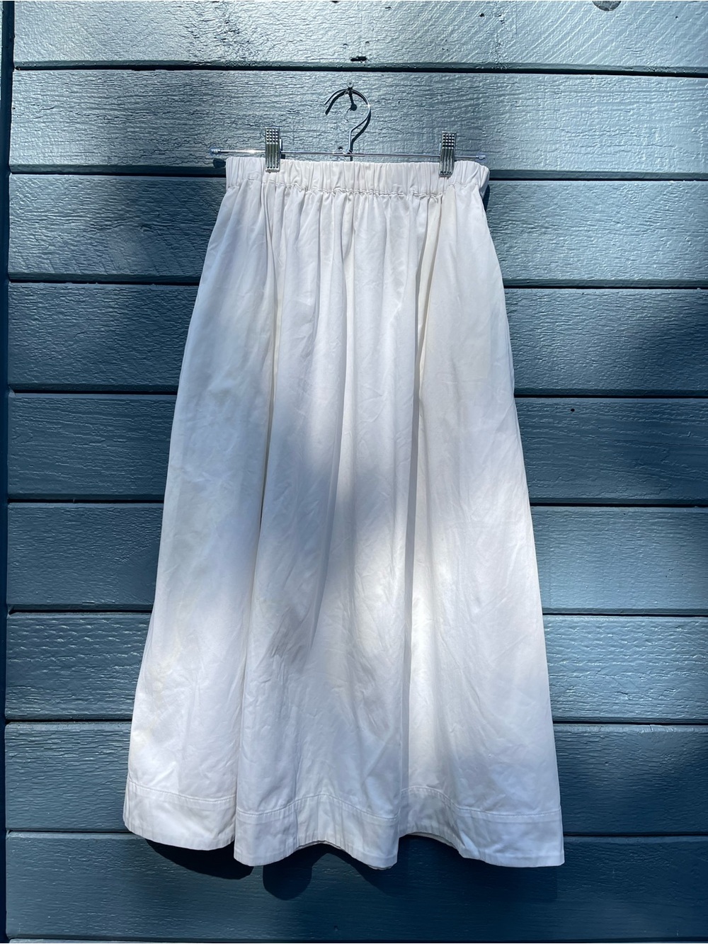 For Love & Lemons White A-Line Midi Skirt